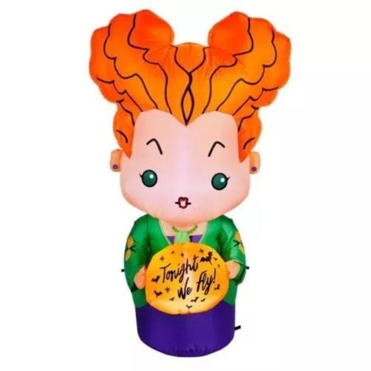 3.5' Gemmy Airblown Inflatable Disneyu Halloween Hocus Pocus Winifred w/ Pumpkin Yard Decoration 551463